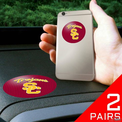 Fanmats - 2 pairs of univ of southern california dashboard phone grips 13049