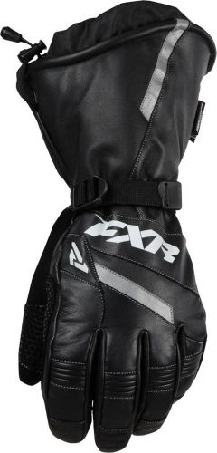 New fxr-snow gauntlet adult leather/waterproof gloves, black, 2xl/xxl