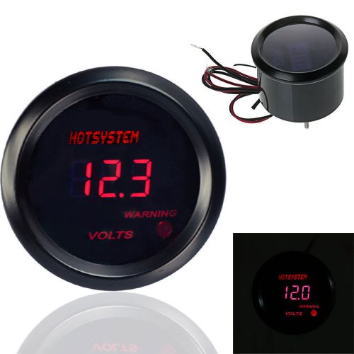 2&#034; 52mm hotsystem digital red led electronic voltmeter gauge for car motor#!