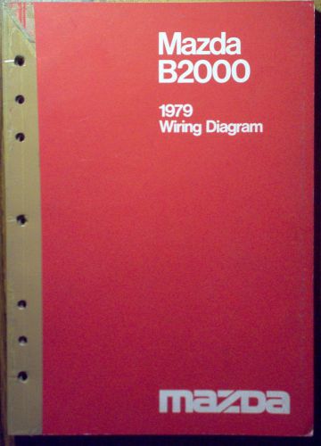 1979 mazda b2000 wiring diagram service shop manual 79 oem