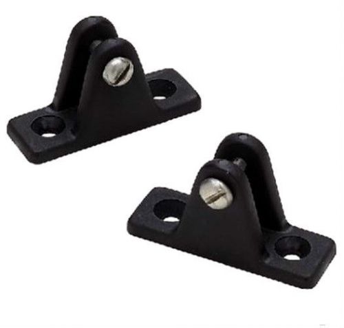 Seachoice pair (2-pack) of black nylon deck hinges bimini top hardware 76251