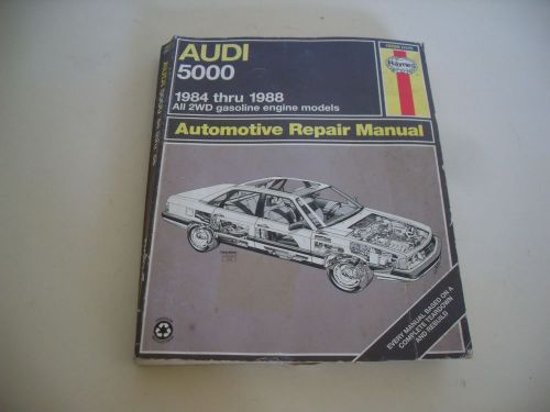 Haynes audi 5000 1984-1988 auto repair manual