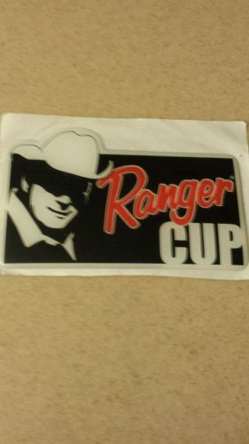 Ranger  black silver red white foam filled boat ranger cup decal single