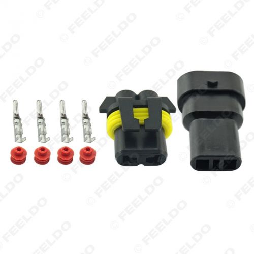 Car motorcycle hb4/9006 bulb quick adapter connector terminals plug male/female
