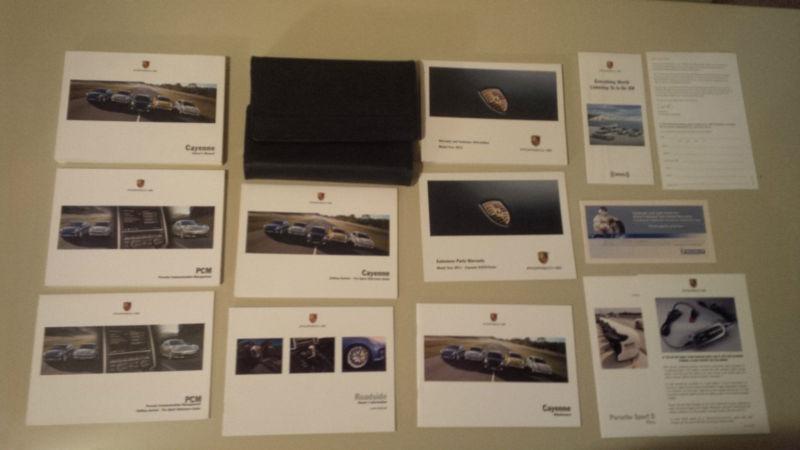 2011 porsche cayenne factory owners manual's - complete set - free shipping
