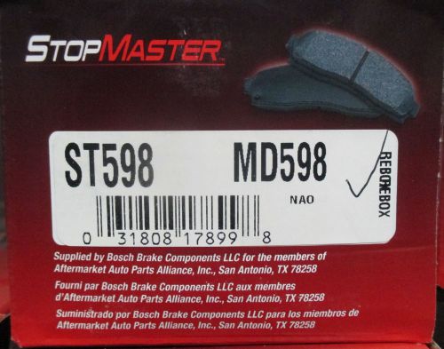 Brand new stop master md598 front semi-metallic brake pads fits vehicles listed