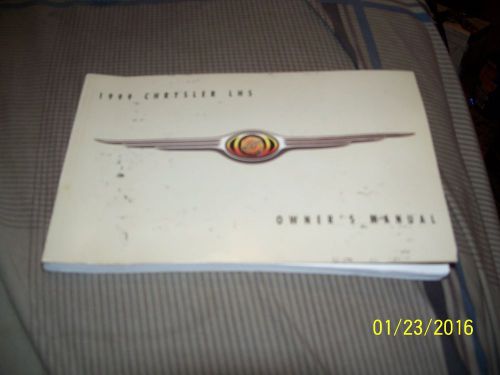 An owners manual for 1999 chrysler lhs