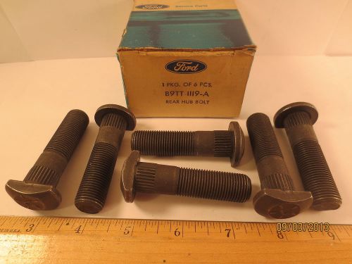 6 pcs in 1 ford box 1959 truck &#034;hub bolt&#034; l. h. thread b9tt-1119-a free shipping