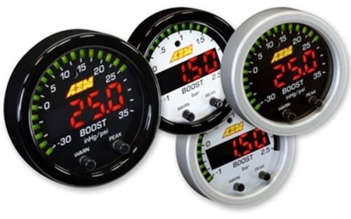 Aem 30-0306 x-series boost pressure gauge -30 ~ 35psi  free us shipping