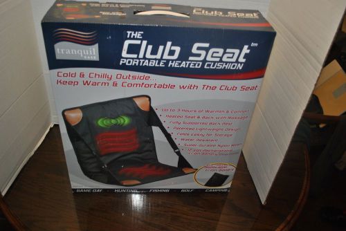 Tranquil ease brand the club seat portable heated seat cushion