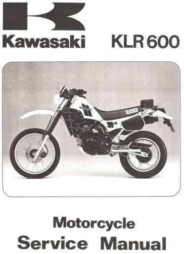 1984 kawasaki klr600 motorcycle service manual -klr 600