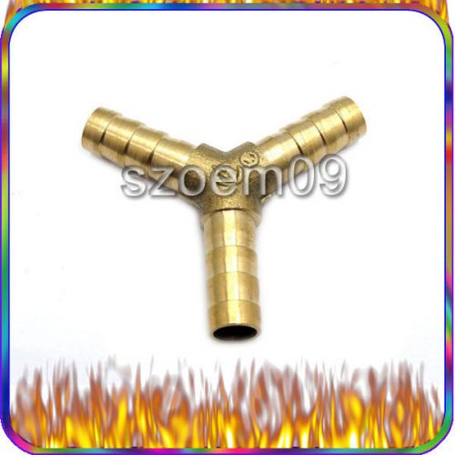 Brass barb y fitting 3/8&#034; id hose air water fuel gas