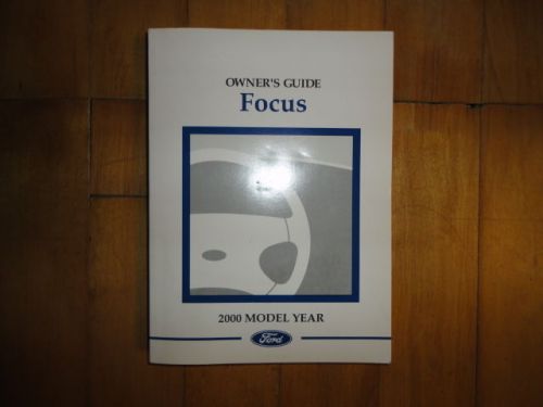 2000 ford focus owners manual