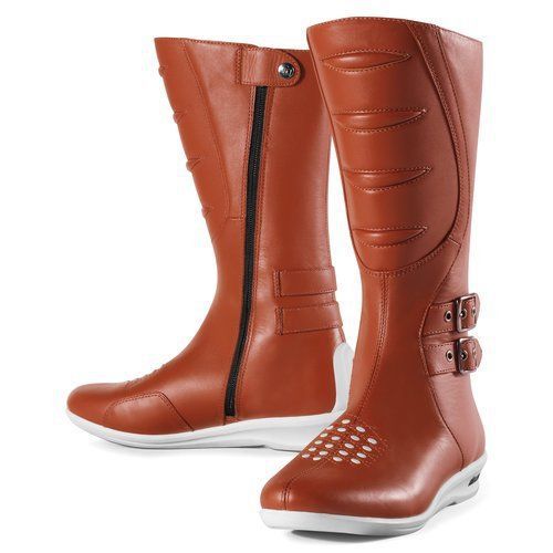 Icon womens sacred tall leather boots brown
