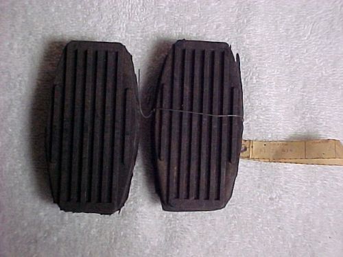 1962 nos vintage brake &amp; clutch pedal pads-hot rod-rat rod-street rod
