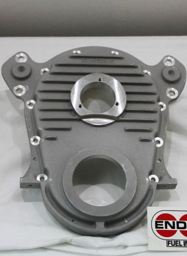 Timing cover bb chevy new with drive spud-  enderle - will fit all 3 bolt pumps