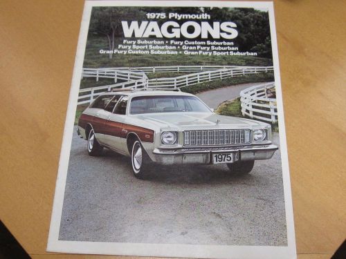1975 plymouth wagons factory dealer brochure