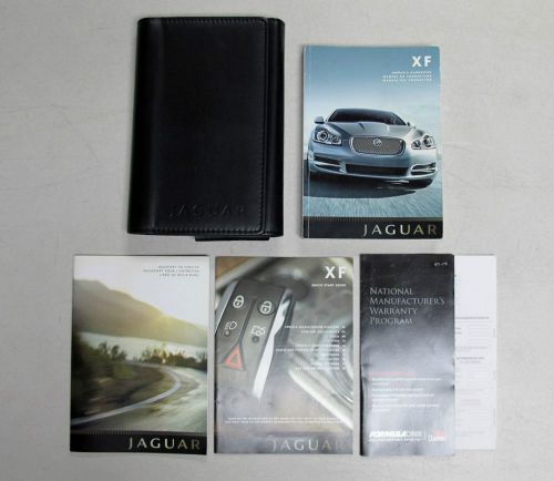 2009 jaguar xf owner&#039;s manual book set + wallet