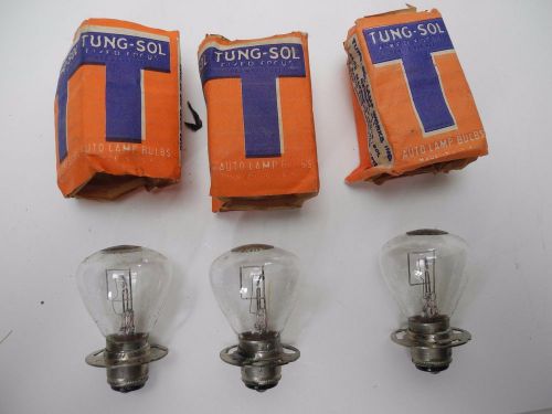 Set of 3 vintage nos tung-sol 1026 turn/fog lamp bulbs with package tungsol