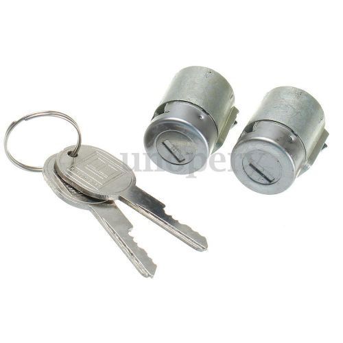 Pair lockcraft door lock cylinder w/ 2 keys kit for chevrolet gmc truck cadillac