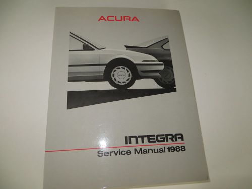 1988 acura integra automotive factory  service manual p/n 61sd202