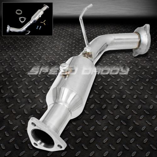 For 02-05 civic si ep3 stainless exhaust test/high flow cat resonator down pipe