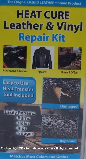 New do it yourself heat cure leather & vinyl repair kit 30-033