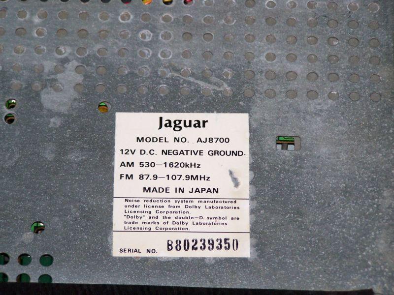  Jaguar XJS radio/cassette player without code AJ8700, US $52.00, image 4