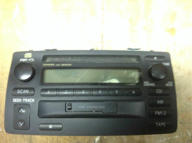 Toyota oem fm stereo radio with cassette, model 86120-02280