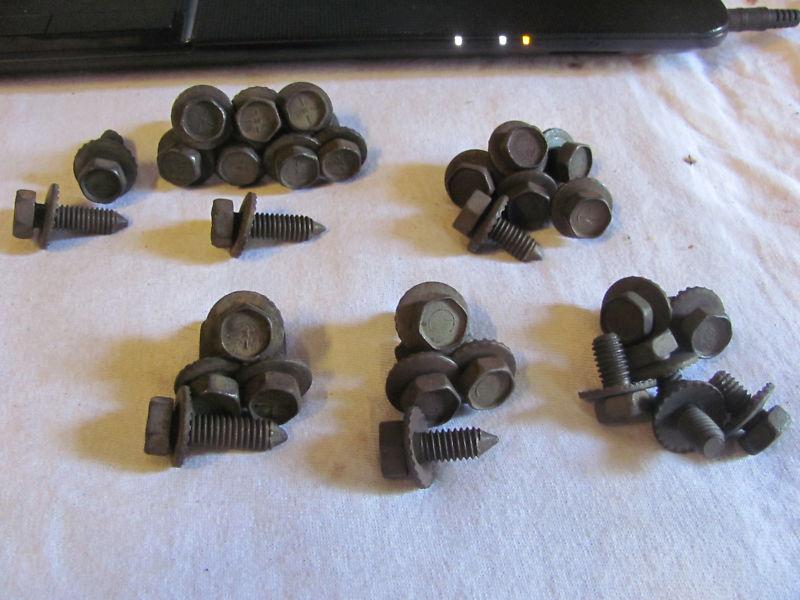 63-64 corvette engine compartment hardware set restored to factory condition