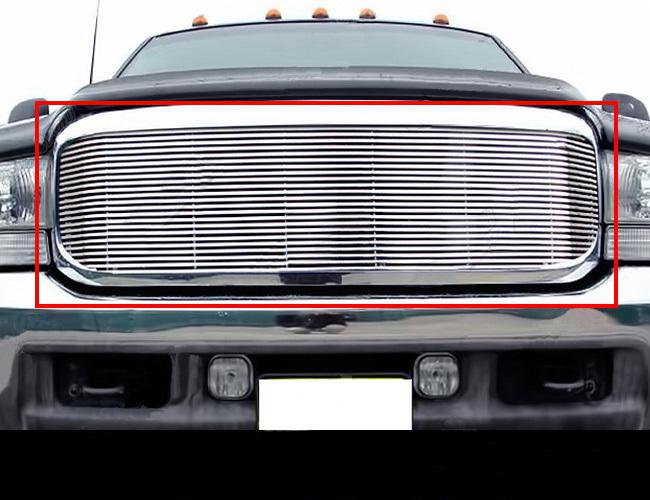 Fit:99-04 ford f-250/00-04 excursion phat billet grille