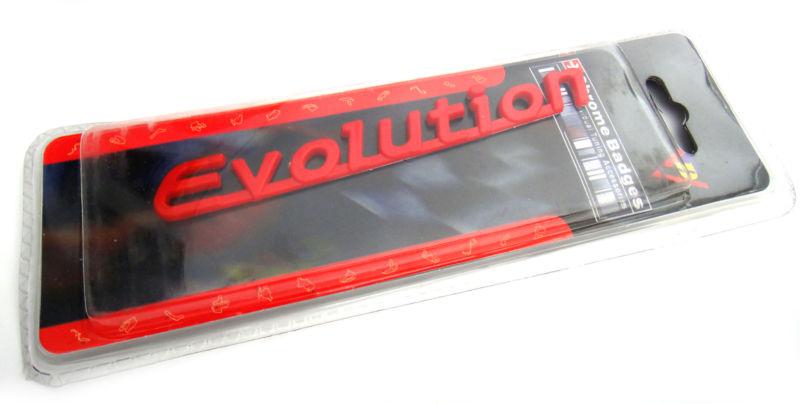 Mitsubishi lancer evo x viii ix evolution racing emblem decal sticker red badge