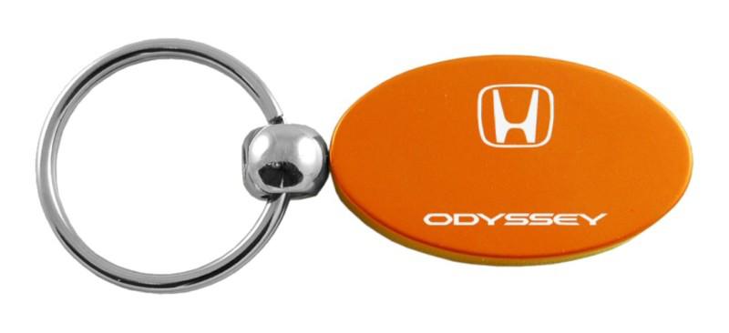 Honda odyssey orange oval keychain / key fob engraved in usa genuine