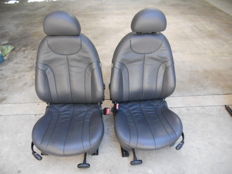 Bmw mini cooper front black leatherette vinyl manual  seats
