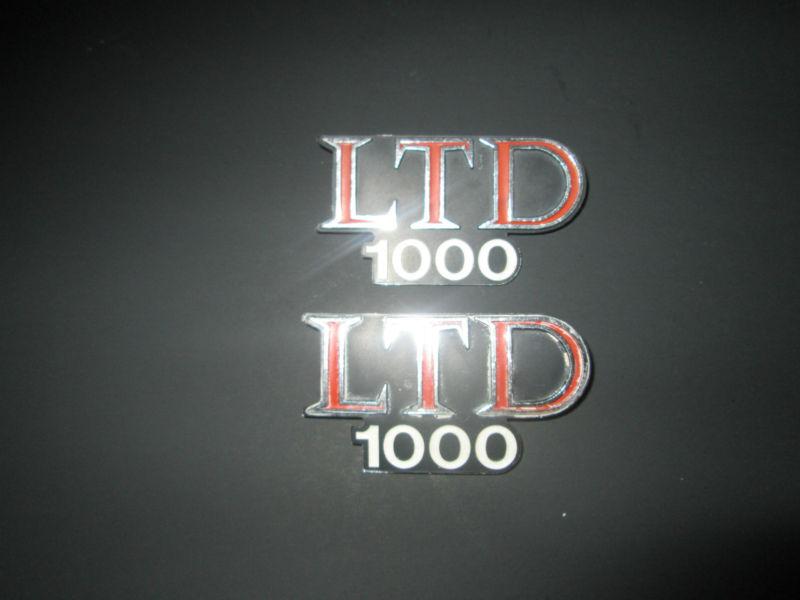 Kawasaki ltd 1000 side cover emblems kz badges kz1000