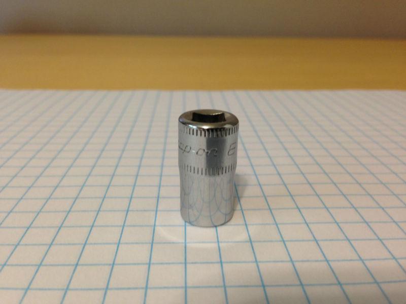 Snap-on 1/4" drive 8mm shallow 6 point socket