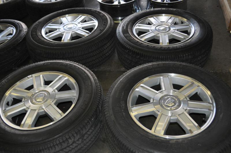 2007-2013 8" cadillac escalade wheels 265/65/18 tires factory wheels