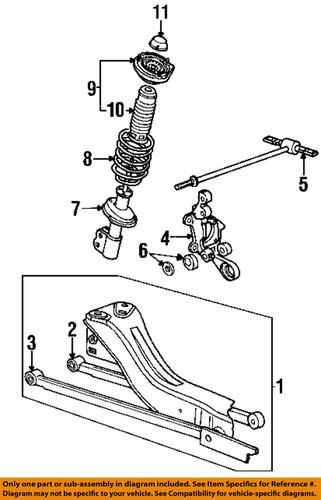 Saturn oem 21011131 strut rod/suspension strut rod bushing
