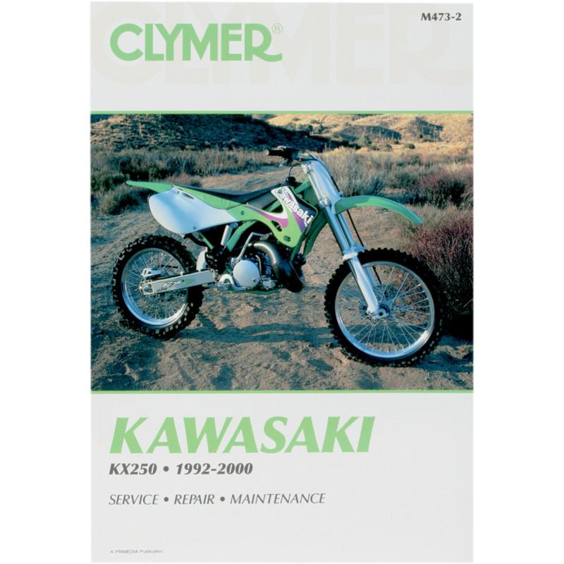Clymer m473-2 repair service manual kawasaki kx250 1992-200