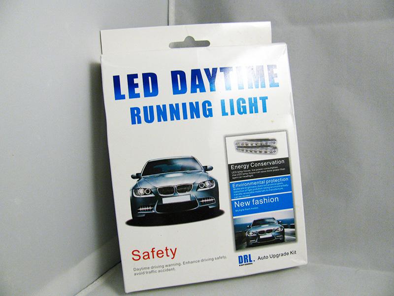 8 led daytime running light drl daylight kit fog lamp day driving lights