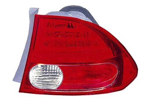 Replace ho2801165c - honda civic rear passenger side outer tail light assembly