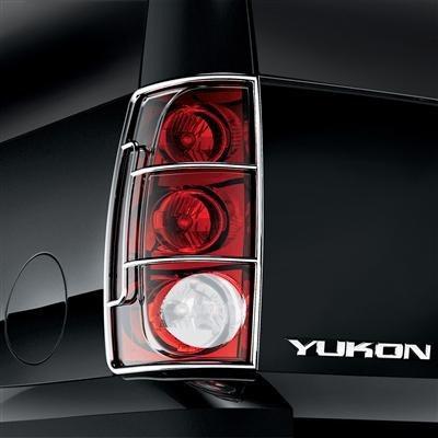 07-10 gmc yukon chrome taillamp tail light guards gm 19170545