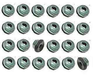 Nos trim molding moulding clip nut nuts with water seals set (25 nuts) 