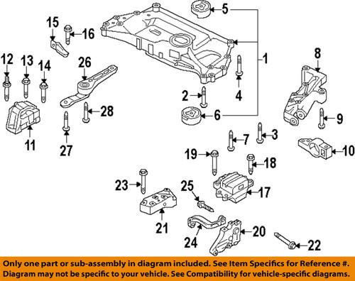 Volkswagen oem n91167101 engine & transmission mounting-rear support mount bolt