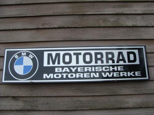 C.1964-on bmw motorcycle/motorrad dealer/service sign 