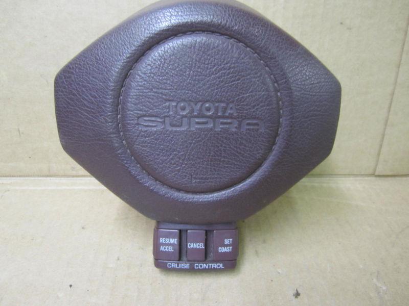 Toyota supra 87-88 1987-1988 steering wheel horn pad w/ switch set dark red
