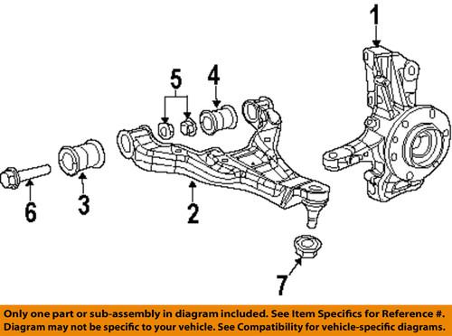 Dodge oem 5136123aa front suspension-lower ball joint nut