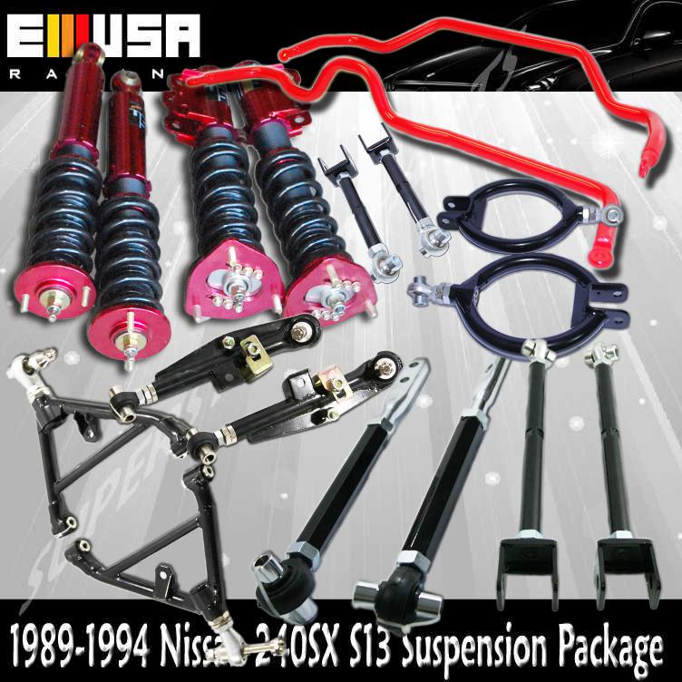 240sx s13 suspension package toe arm /tension rod/traction rod/damper/swaybar