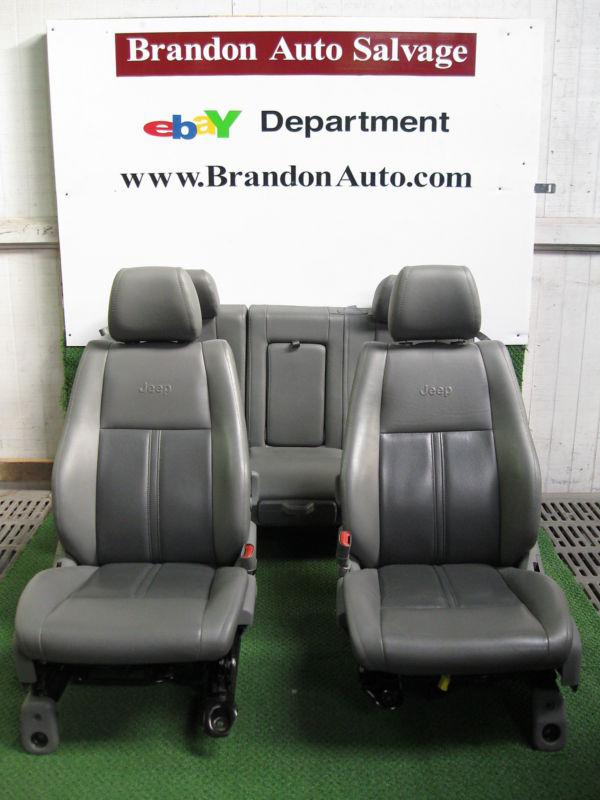 2005-2010 jeep grand cherokee limited complete seat set oem leather 2-tone a++