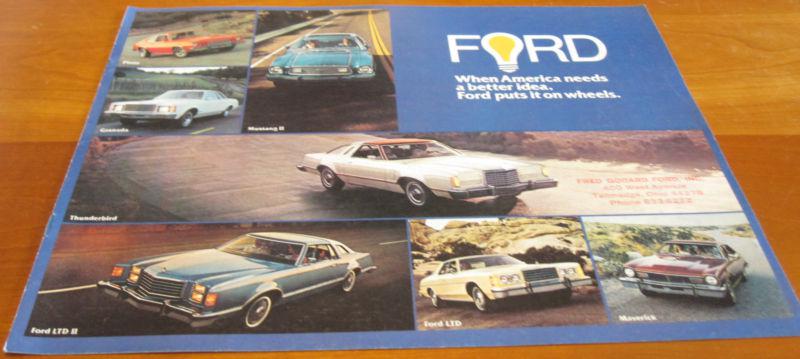 1977 ford pinto pony runabout wagon sales brochure 77